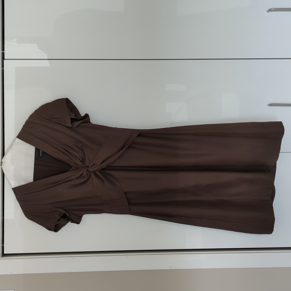 Banana Republic Brown Silk Dress, Size 8